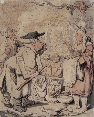 View full screen - View 1 of Lot 185. Gouty Gulston the Antiquarian at Antwerp.
