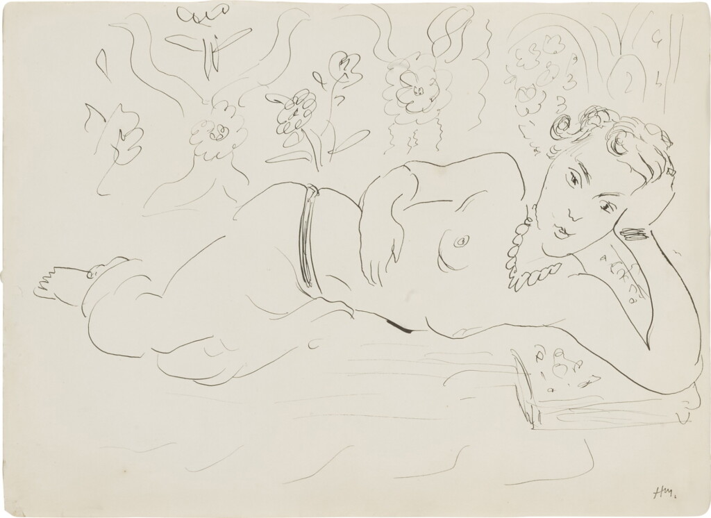 View full screen - View 1 of Lot 168. Femme allongée.