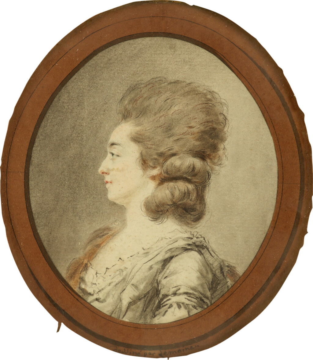 View full screen - View 1 of Lot 60. Jacques Antoine Marie Lemoine, An elegant woman, traditionally identified as Marie Antoinette.