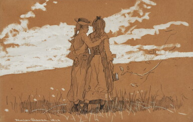 View full screen - View 1 of Lot 27. Girls on Hillside.