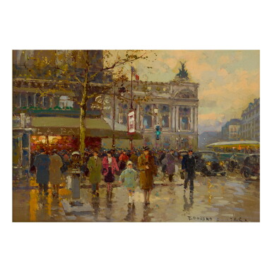 View full screen - View 1 of Lot 112. EDOUARD CORTÈS | CAFÉ DE LA PAIX.