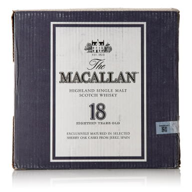 View full screen - View 1 of Lot 208. The Macallan 18 Year Old 43.0 abv 1996 (12 BT70).