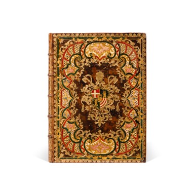 View full screen - View 1 of Lot 46. Volgarizzamento in terza rima… Ossimo, 1764. Exemplaire de dédicace aux armes peintes du pape Clément XIII..