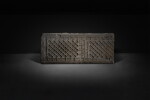 A group of three impressed gray pottery tomb tiles, Western Han dynasty