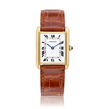 View full screen - View 1 of Lot 8300. Tank A yellow gold wristwatch, Circa 1985 | 卡地亞 | Tank 黃金腕錶,約1985年製.