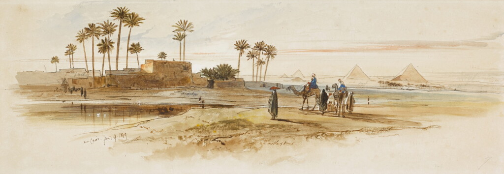 View full screen - View 1 of Lot 29. The Pyramids near Cairo.