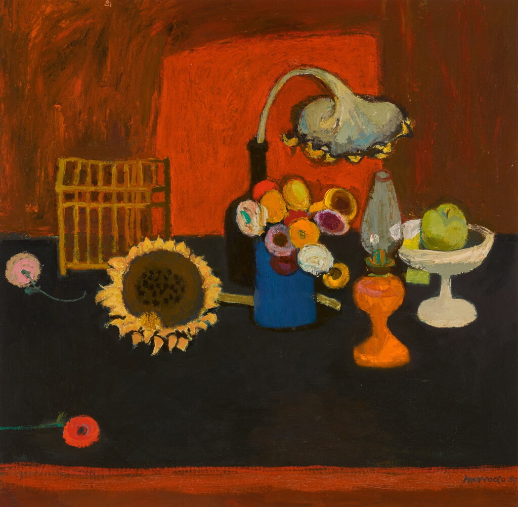 View full screen - View 1 of Lot 174. Still Life with Birdcage and Sunflower.