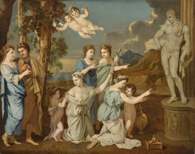 View full screen - View 1 of Lot 100. Psyche and her father consulting the oracle of Apollo.