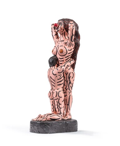 View full screen - View 1 of Lot 100. ADAM ET ÈVE. Le couple enlacé rose bonbon sucé savoure le plaisir avant de dessaisir l'occasion de finir leur vie au Paradis. Et c'est vrai que c'est elle qui n'a pu s'empêcher, la belle, de se faire TENTER auprès du sieur SATAN.