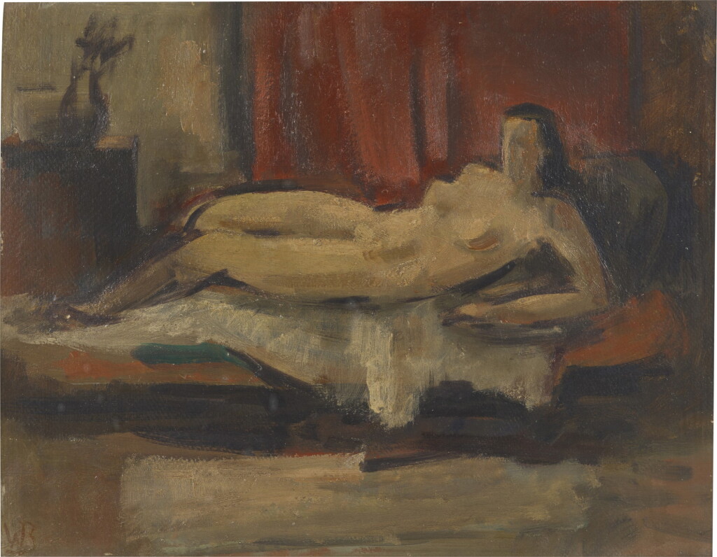 View full screen - View 1 of Lot 36. Liegender weiblicher Akt (Reclining Female Nude) .