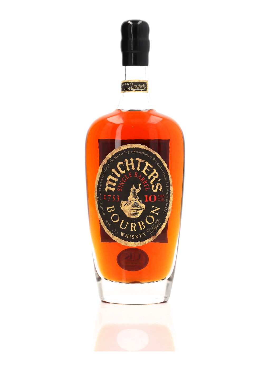 View full screen - View 1 of Lot 149. Michter's Single Barrel Bourbon 10 Year Old 94.4 Proof NV (1 BT 75cl).