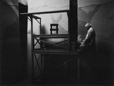 View full screen - View 1 of Lot 88. ‘Gottardo Piazzoni in His Studio, San Francisco’.
