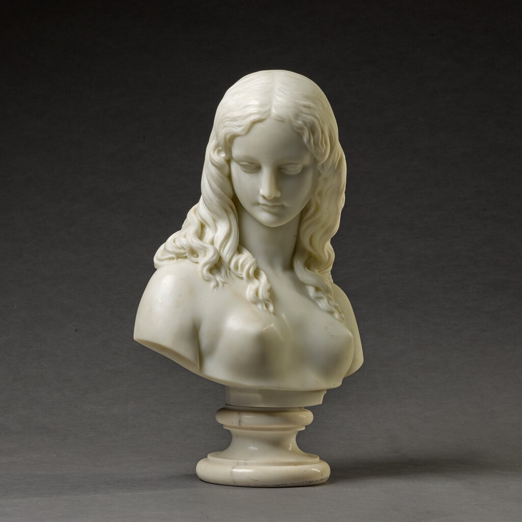 View full screen - View 1 of Lot 155. EDGAR GEORGE II PAPWORTH | BUST OF A NYMPH.