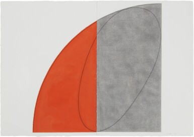 View full screen - View 1 of Lot 58. ROBERT MANGOLD | CURVED PLANE/FIGURE.