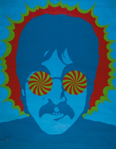 View full screen - View 1 of Lot 20. LARRY SMART | Kaleidoscope Eyes, John Lennon, original poster from the Apple Boutique.