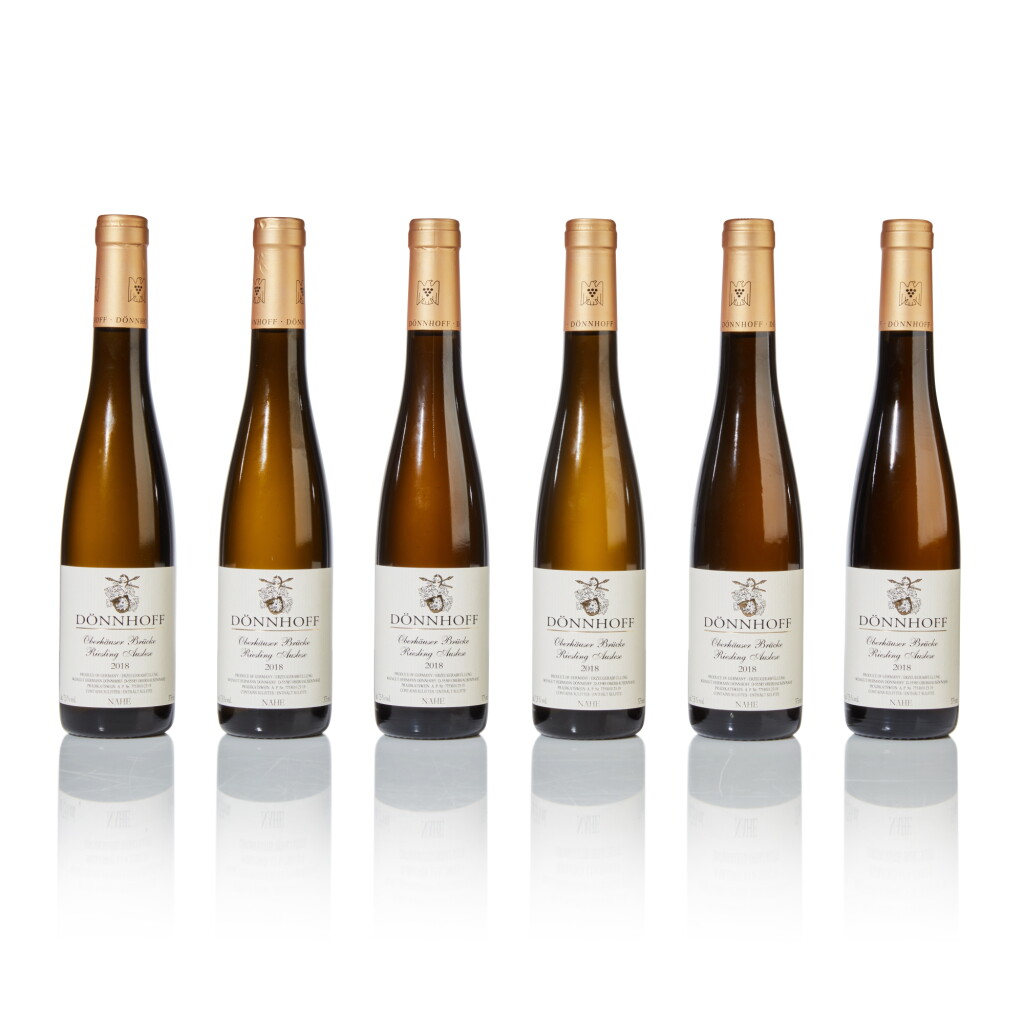 View full screen - View 1 of Lot 356. Oberhäuser Brücke Riesling Auslese, Goldkapsel 2018 Dönnhoff (12 HB).