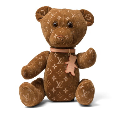 View full screen - View 1 of Lot 128. Limited Edition Brown Monogram Velour DouDou Teddy Bear, 2020.