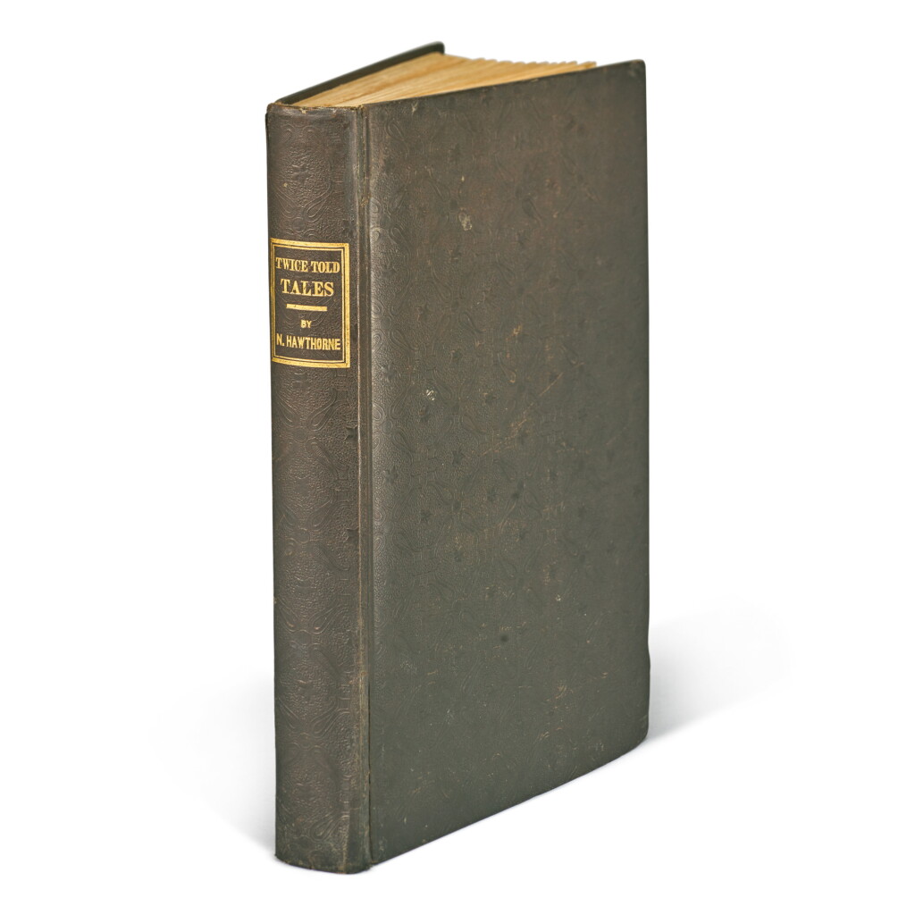View full screen - View 1 of Lot 24. HAWTHORNE, NATHANIEL | Twice–Told Tales. Boston: American Stationers Co. John B. Russell, 1837.
