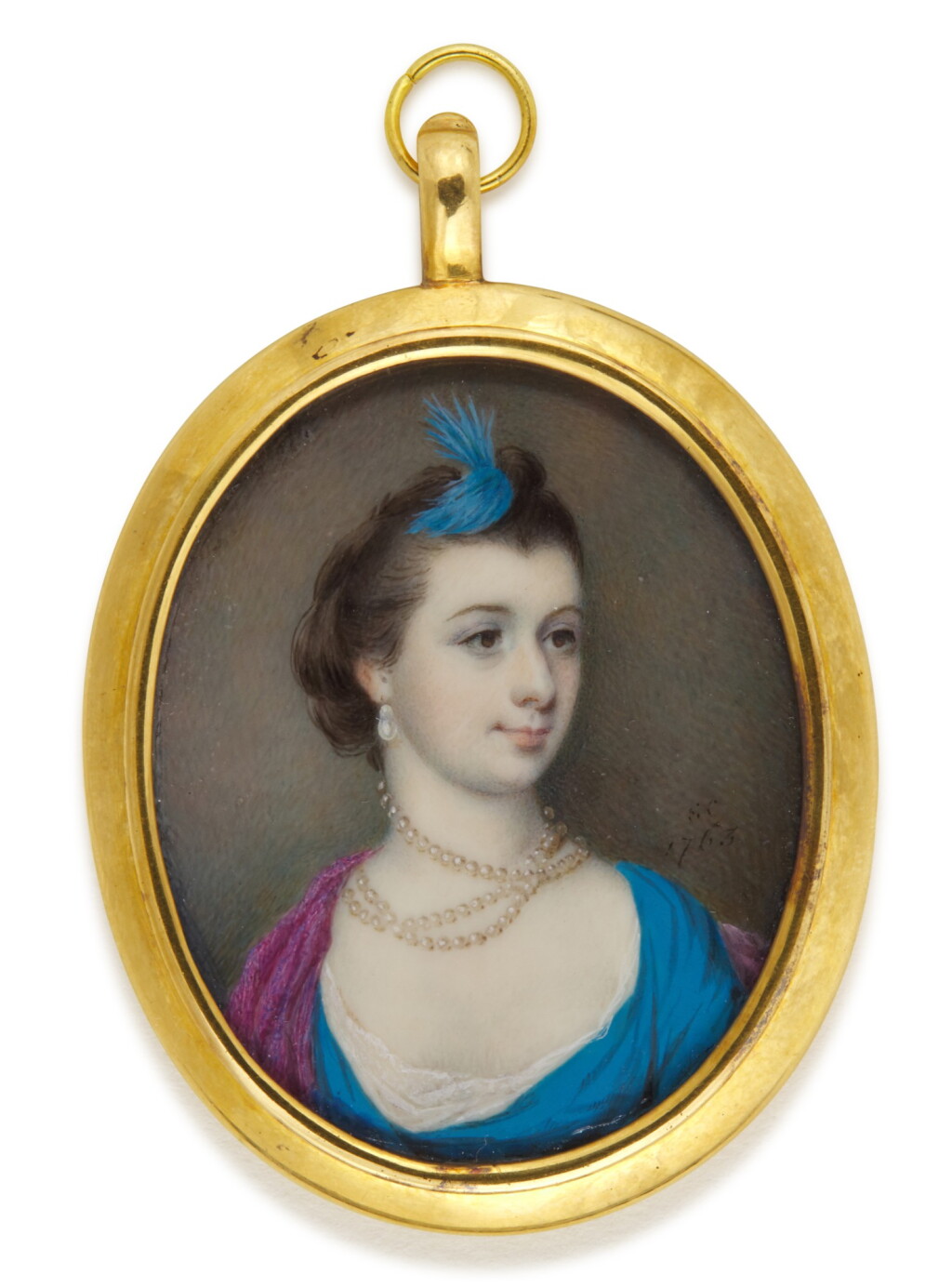 View full screen - View 1 of Lot 115. Portrait of a lady, traditionally identifed as Mrs Gardiner, née Anne Grace Hynde.