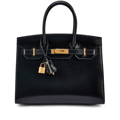 View full screen - View 1 of Lot 5438. Black Box Birkin 30 Sellier Gold Hardware, 2022.