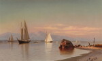 View on the Hudson, the Catskills in the Distance