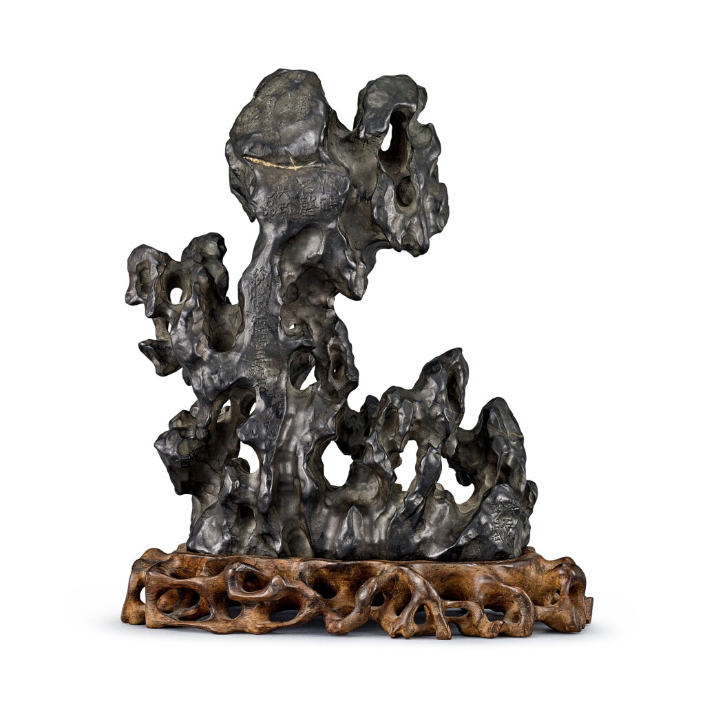 View full screen - View 1 of Lot 2005. Xu Guodong 徐國棟 | Lingbi Scholar's Rock #7 文人賞石7(靈璧石).