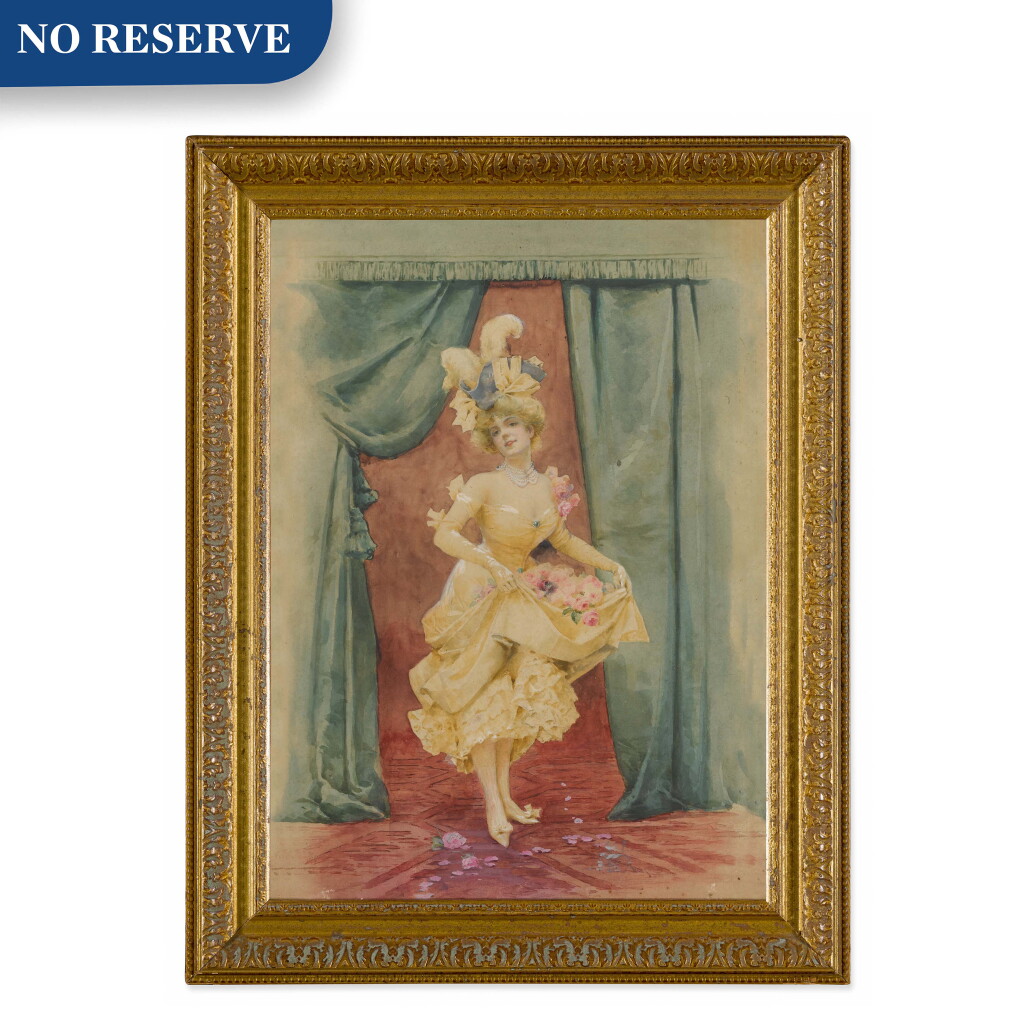 View full screen - View 1 of Lot 271. WOMAN WITH ROSES.