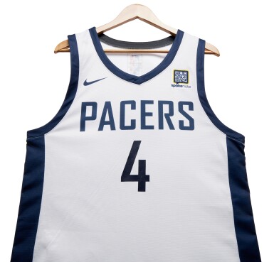 View full screen - View 1 of Lot 26. Tristen Newton Indiana Pacers 2024 Summer League Game Worn Jersey | NBA 2K25 Summer League Debut.