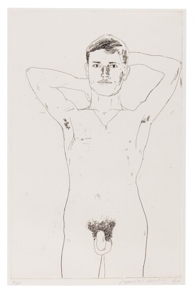 View full screen - View 1 of Lot 249. DAVID HOCKNEY, R.A. | IN AN OLD BOOK (S.A.C. 52; MCA TOKYO 52).