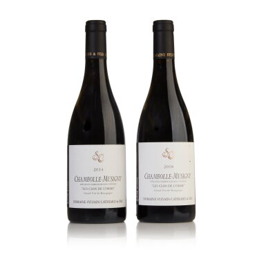 View full screen - View 1 of Lot 385. Chambolle Musigny, Les Clos de l'Orme 2014 and 2018 by Sylvain Cathiard (2 BT).