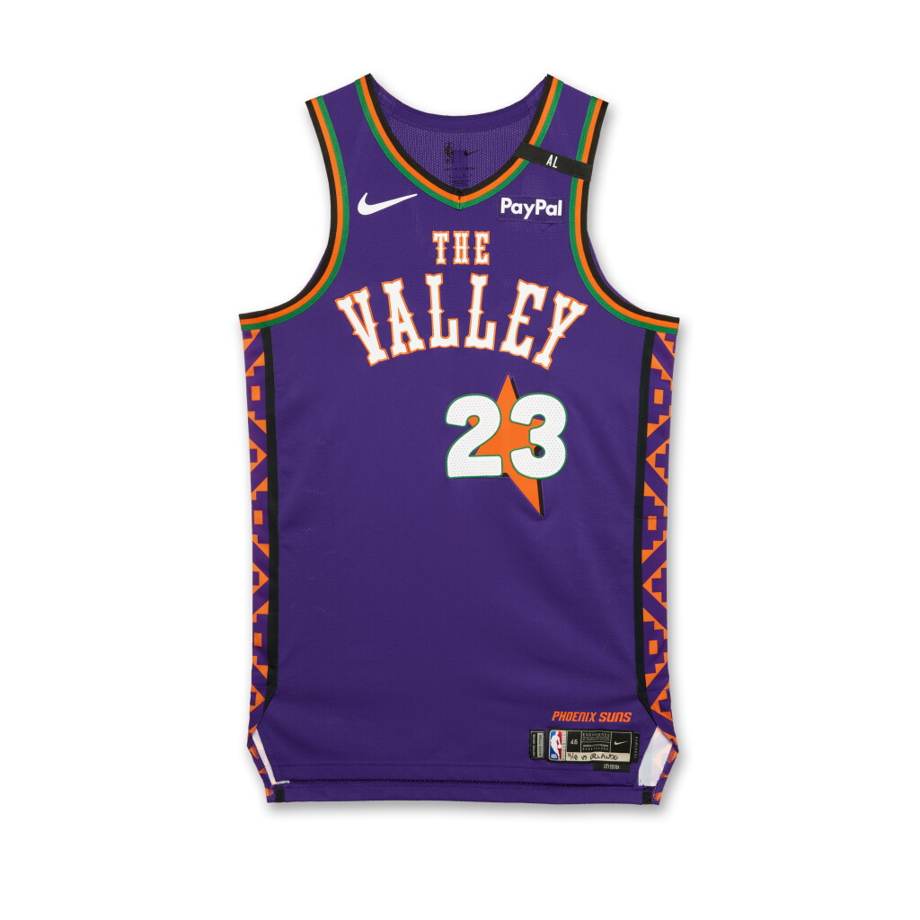 View full screen - View 1 of Lot 195. Monté Morris Phoenix Suns 2024-2025 Game Worn City Edition Jersey .
