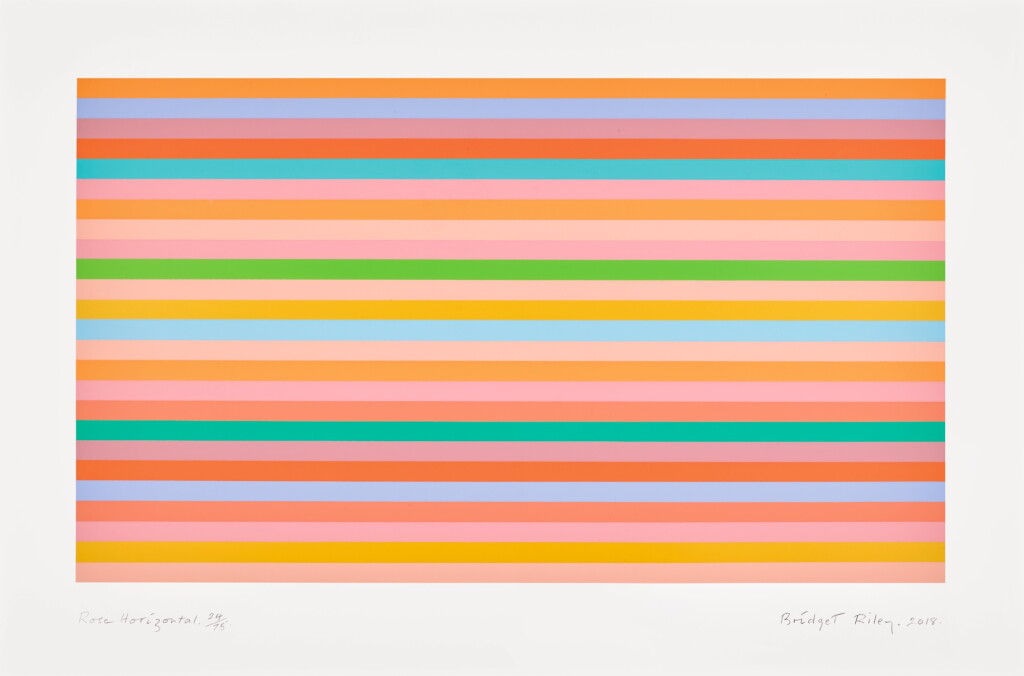 View full screen - View 1 of Lot 7. BRIDGET RILEY | ROSE HORIZONTAL (NOT IN SCHUBERT).