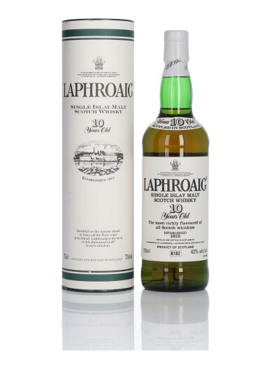View full screen - View 1 of Lot 86. Laphroaig 10 Year Old 43.0 ABV NV (1 Bottle 75cl).