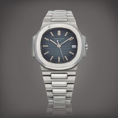 View full screen - View 1 of Lot 406. Patek Philippe Nautilus, Reference 3800/1 | A stainless steel wristwatch with date and bracelet | Circa 1996.