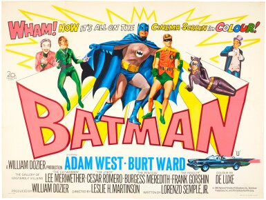 View full screen - View 1 of Lot 119. BATMAN (1966) POSTER, BRITISH.