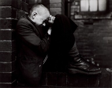 View full screen - View 1 of Lot 237. Youth on a Wall, Jarrow, Tyneside. 1976.