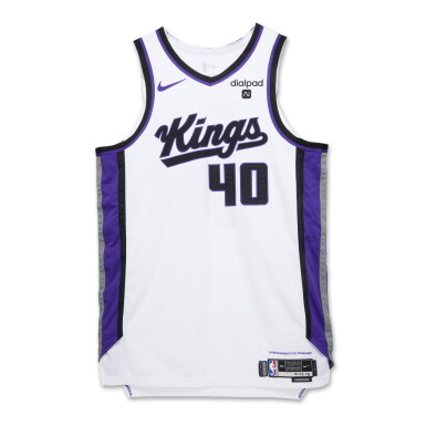 View full screen - View 1 of Lot 175. Harrison Barnes Sacramento Kings 2023-2024 Kia NBA Tip-Off Game Worn Association Edition Jersey.