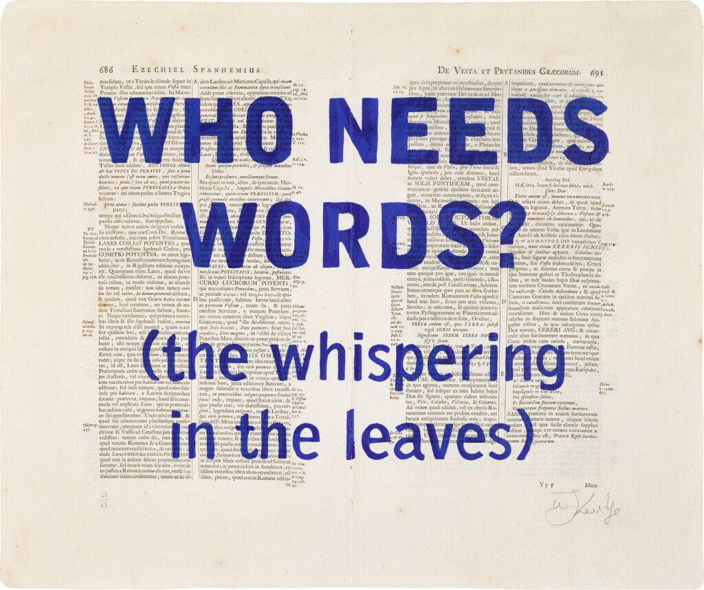 View full screen - View 1 of Lot 91. Who Needs Words? (the whispering in the leaves).