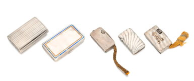 View full screen - View 1 of Lot 1173. Collection of silver smoking accessories, early 20th century.