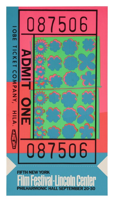 View full screen - View 1 of Lot 69. ANDY WARHOL | LINCOLN CENTER TICKET (SEE FELDMAN & SCHELLMAN II.19).