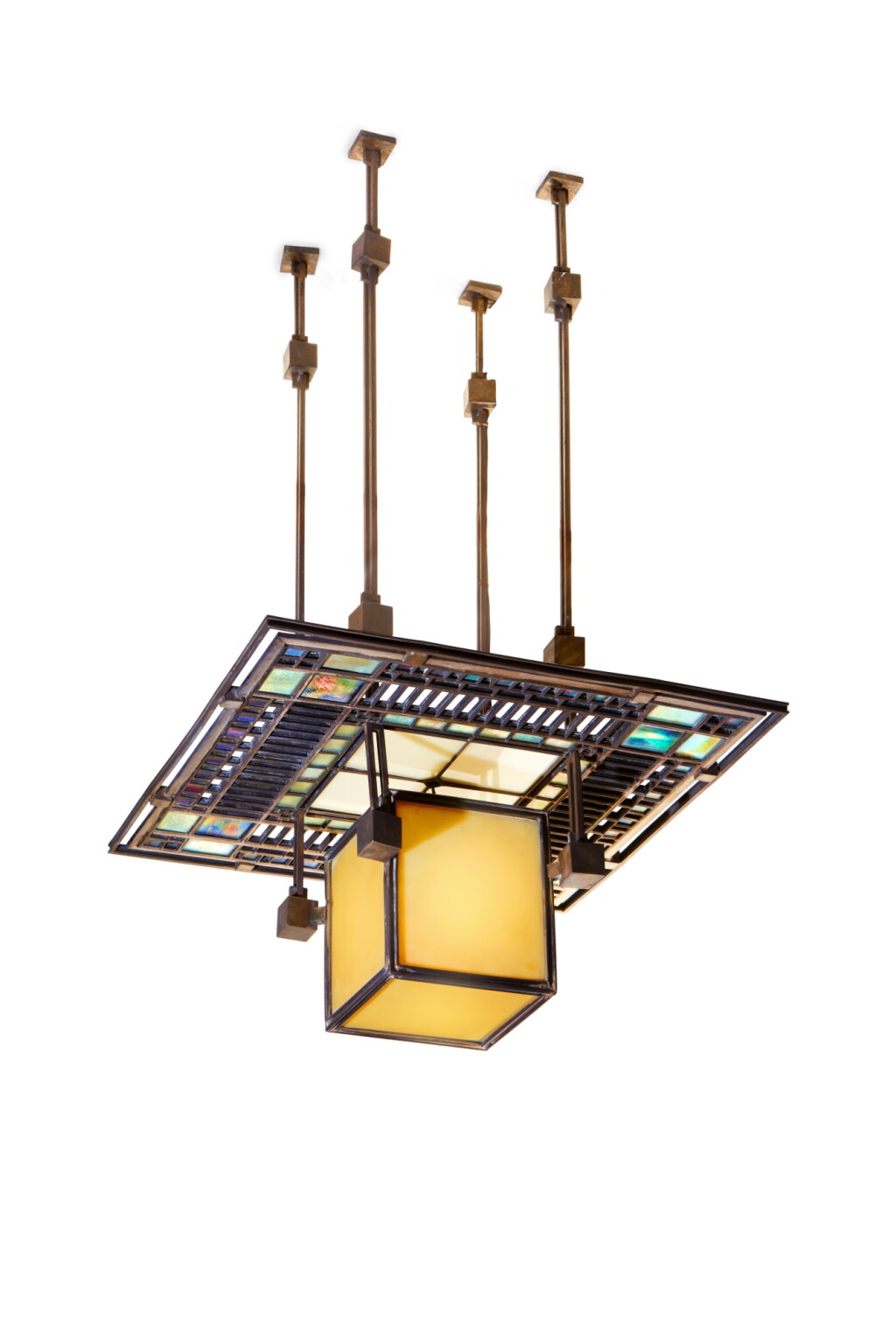 View full screen - View 1 of Lot 31. Ceiling Light from the Francis W. Little House, Peoria, Illinois.