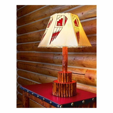 View full screen - View 1 of Lot 231. THOMAS MOLESWORTH | TWO-TIER TABLE LAMP.