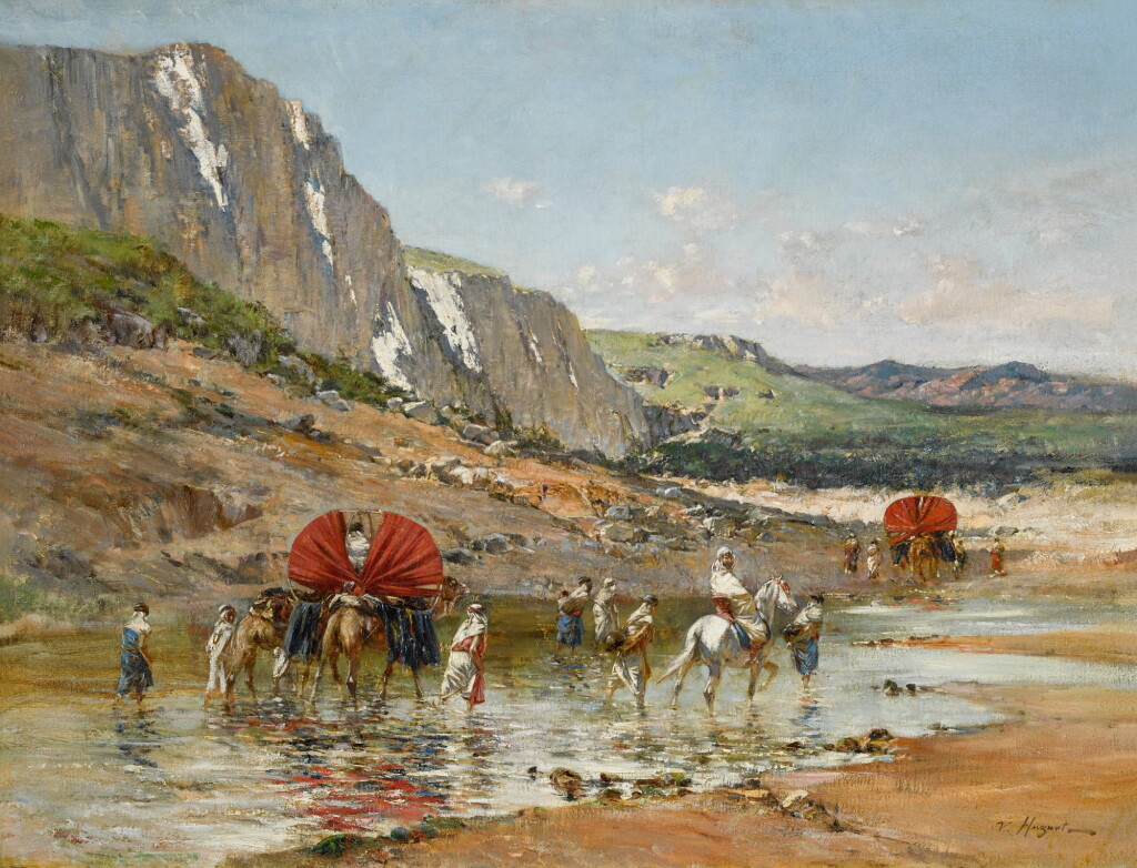 View full screen - View 1 of Lot 38. Crossing the Wadi.