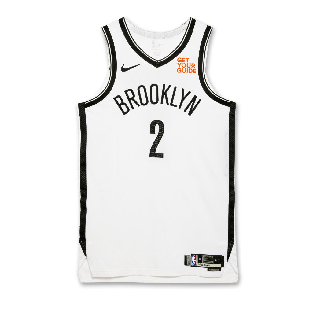 View full screen - View 1 of Lot 114. Cameron Johnson Brooklyn Nets 2024-2025 Kia NBA Tip-Off Game Worn Association Edition Jersey | Matched to 3 Games.