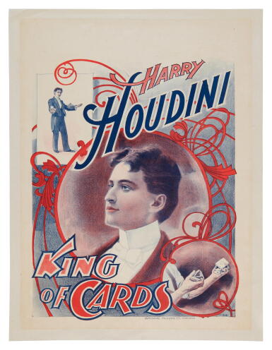 View full screen - View 1 of Lot 334. Houdini, Harry (Erik Weisz) | Likely the earliest solo Houdini poster.