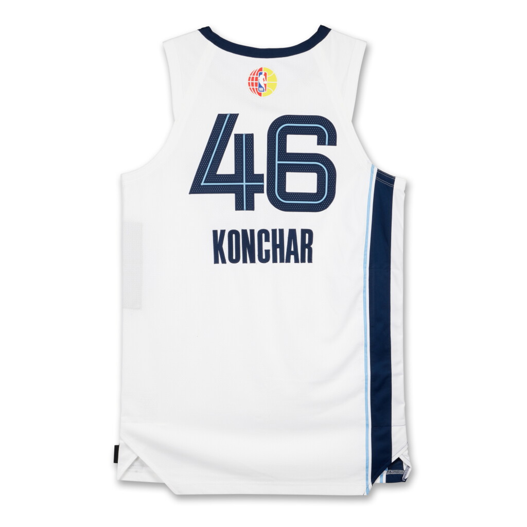 View full screen - View 1 of Lot 24. John Konchar ‘Berlin Game’ Memphis Grizzlies 2025-2026 Game Worn Association Edition Jersey.