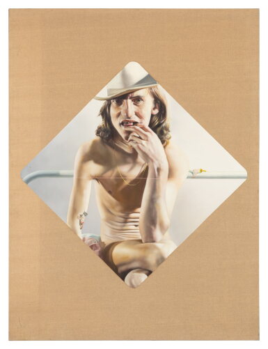 View full screen - View 1 of Lot 14. Autoportrait au chapeau (et quelques tubes).