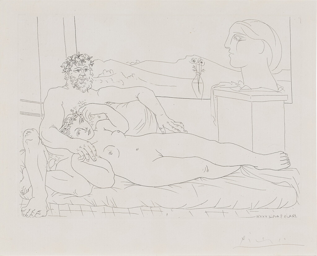 View full screen - View 1 of Lot 147. Le Repos du Sculpteur, from the Vollard suite .