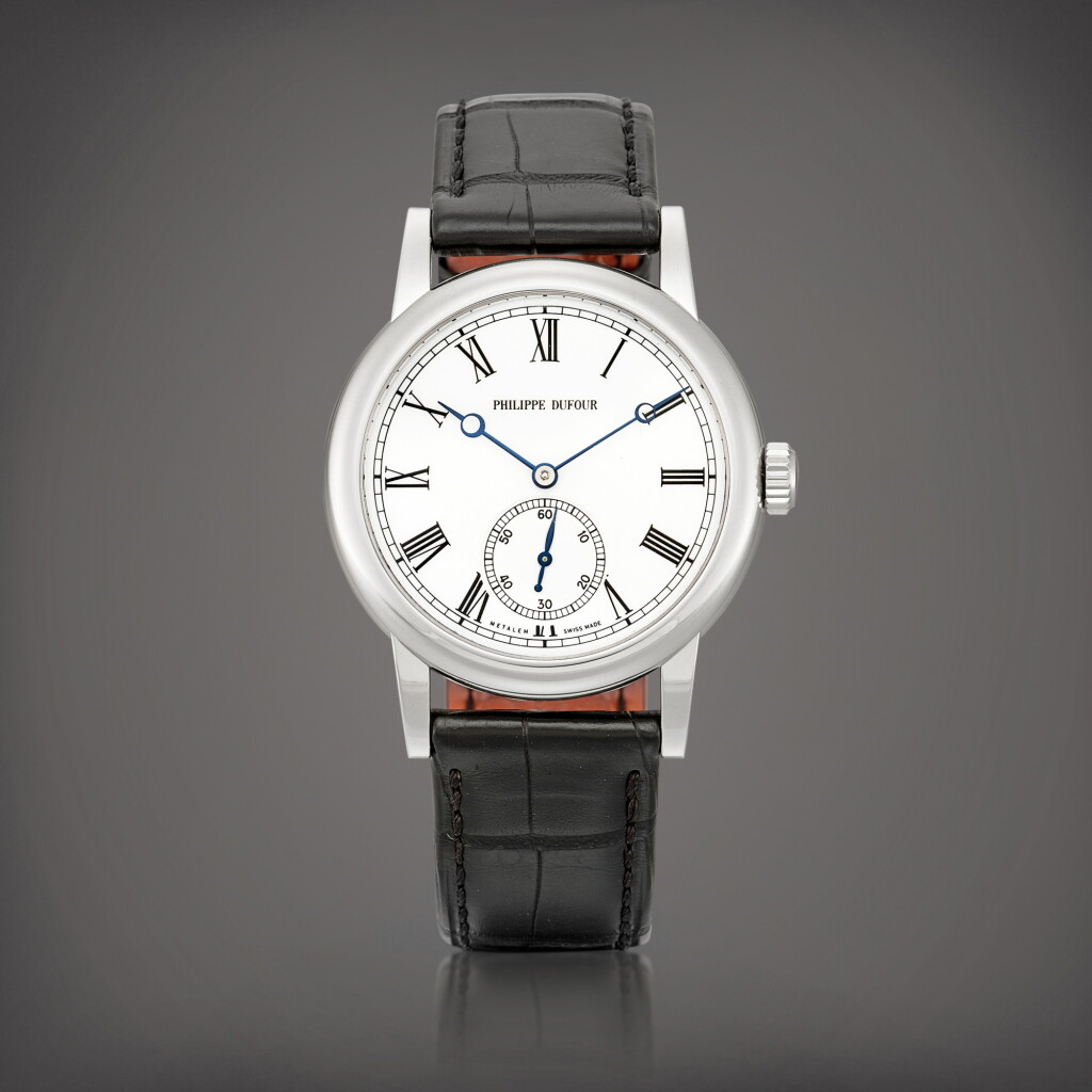 View full screen - View 1 of Lot 2297. Simplicity | A platinum wristwatch, Circa 2017 | Philippe Dufour | SIMPLICITY | 鉑金腕錶,約2017年製.