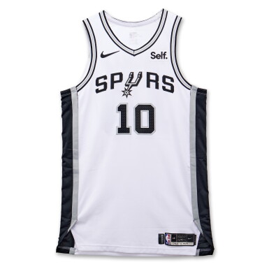 View full screen - View 1 of Lot 10. Jeremy Sochan San Antonio Spurs 2023-2024 Game Worn Association Edition Jersey .